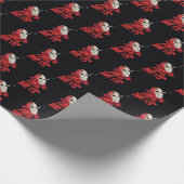 十三日 |ホッケーマスクを貫通するナイフ ラッピングペーパー (角)