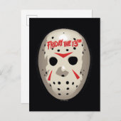 十三日 |ホッケーマスクグラフィック ポストカード (正面/裏面)