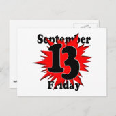 十三日 ポストカード (正面/裏面)