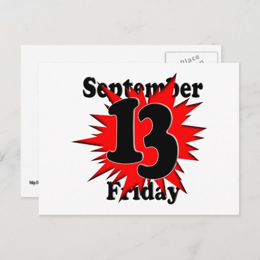 十三日 ポストカード (正面/裏面)