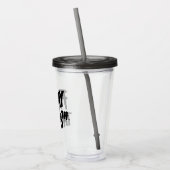 十三日 |積み上げロ絵を描ゴ アクリルタンブラー (左)