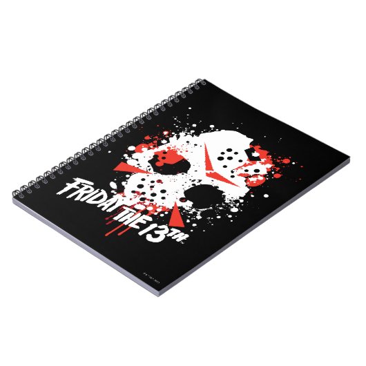 十三日 |絵を描（ばちゃばちゃ）跳ねるホッケーマスク ノートブック (左側)