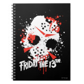 十三日 |絵を描（ばちゃばちゃ）跳ねるホッケーマスク ノートブック (正面)