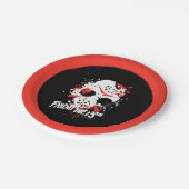 十三日 |絵を描（ばちゃばちゃ）跳ねるホッケーマスク ペーパープレート (アングル)