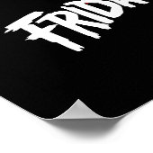 十三日 |絵を描（ばちゃばちゃ）跳ねるホッケーマスク ポスター (角)