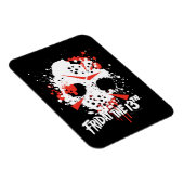 十三日 |絵を描(ばちゃばちゃ)跳ねるホッケーマスク マグネット (右側)