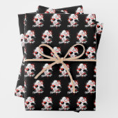 十三日 |絵を描（ばちゃばちゃ）跳ねるホッケーマスク ラッピングペーパーシート (インサイチュ)