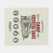 十三日 | Camp Crystal Lakeへようこそ フリースブランケット (正面(横))