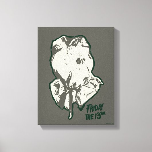 十三日 | Jason Voorhees Burlap Sack キャンバスプリント (正面)