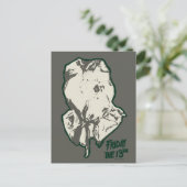 十三日 | Jason Voorhees Burlap Sack ポストカード (スタンド正面)