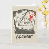十三日 | Jason Voorhees Headstone カード (黄色い花)