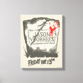 十三日 | Jason Voorhees Headstone キャンバスプリント (正面)