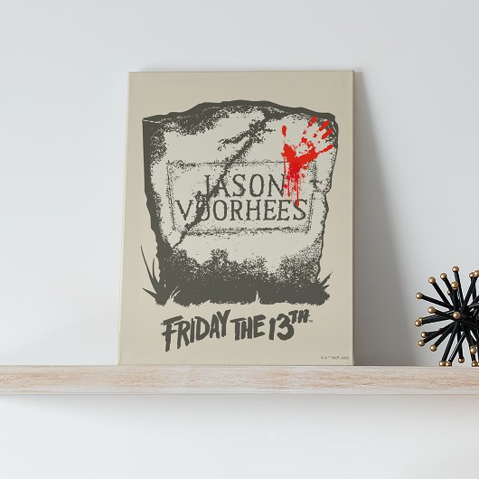 十三日 | Jason Voorhees Headstone キャンバスプリント