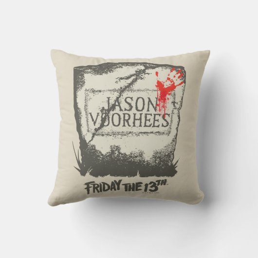 十三日 | Jason Voorhees Headstone クッション (裏面)