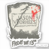 十三日 | Jason Voorhees Headstone シール (正面)