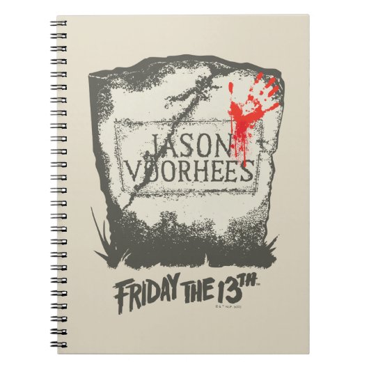 十三日 | Jason Voorhees Headstone ノートブック (正面)
