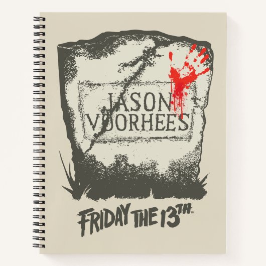 十三日 | Jason Voorhees Headstone ノートブック (正面)