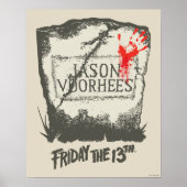 十三日 | Jason Voorhees Headstone ポスター (正面)