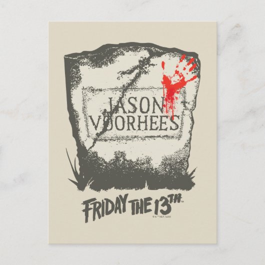 十三日 | Jason Voorhees Headstone ポストカード (正面)