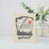 十三日 | Jason Voorhees Headstone ポストカード (スタンド正面)