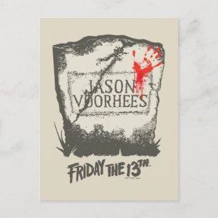 十三日 Jason Voorhees Headstone ポストカード