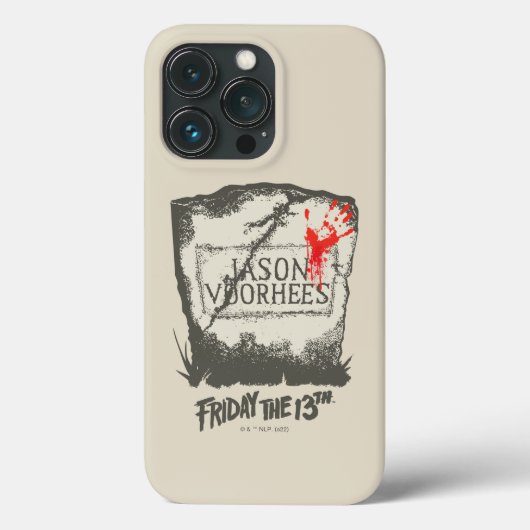 十三日 | Jason Voorhees Headstone Case-Mate iPhoneケース (裏面)