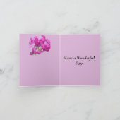 十九結婚周年記念スイートピー カード (内部)