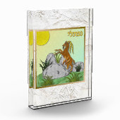 十二イスラエルの部族ナフタリ芸術アクリルブロック フォトブロック (左)