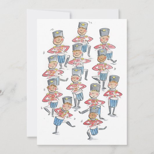 十二人のドラマーがドラムを打つ 招待状 (正面)