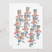 十二人のドラマーがドラムを打つ 招待状 (正面/裏面)