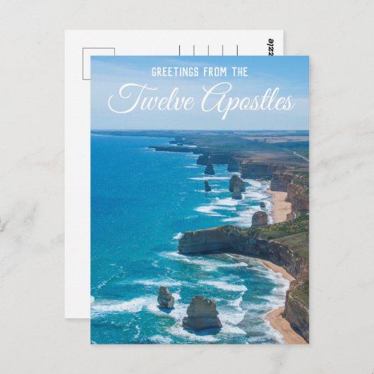 十二使徒大洋路エアリアル ポストカード (正面/裏面)
