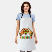 十二分ハート エプロン (着用した状態)