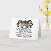 十二夜の引用文 カード (黄色い花)