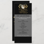 十二夜の引用文(金ゴールド版) 招待状 (正面/裏面)