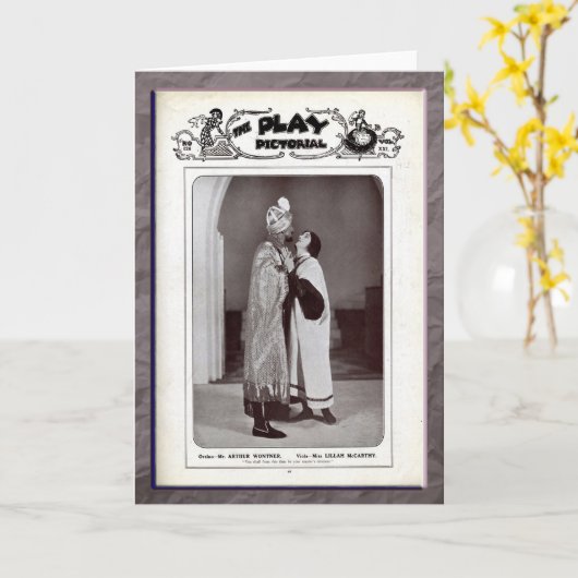 十二夜の挨拶状 カード (黄色い花)