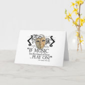 十二夜音楽引用文 カード (黄色い花)