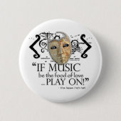 十二夜音楽引用文 缶バッジ (正面)