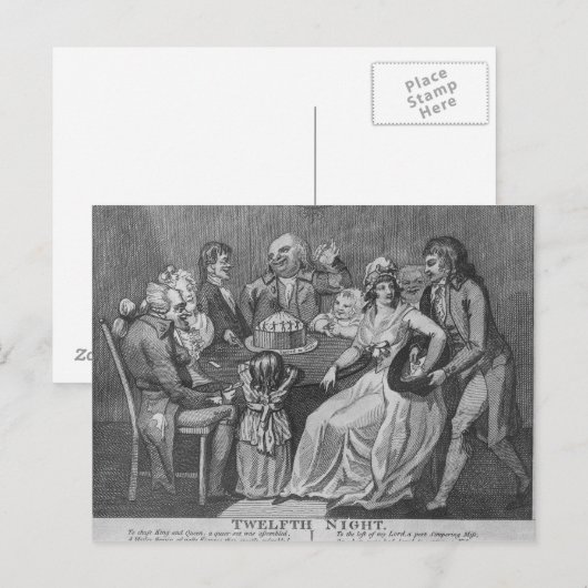 十二夜1794年 ポストカード (正面/裏面)