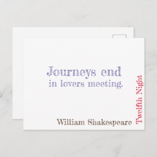 十二夜 ポストカード (正面/裏面)