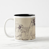 十二夜、c.1850 ツートーンマグカップ (左)