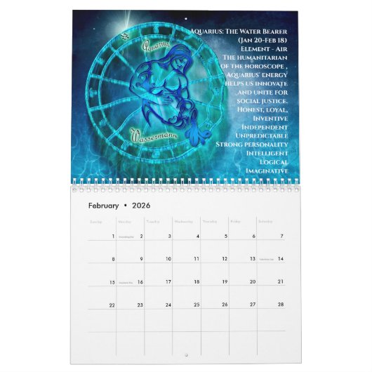 十二宮 カレンダー (2月 2026)