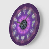 十二支族 ラージ壁時計 (傾斜)