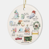 十二日のCovid | "検疫"クリスマス休暇 セラミックオーナメント (左)