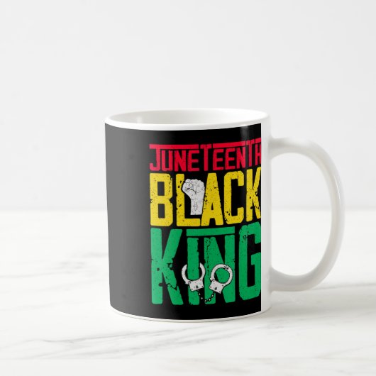 十二日は私の独立の日ブラックキングファテ コーヒーマグカップ (右)