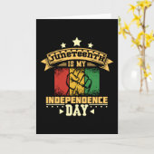 十二日は私の独立記念日だ カード (黄色い花)