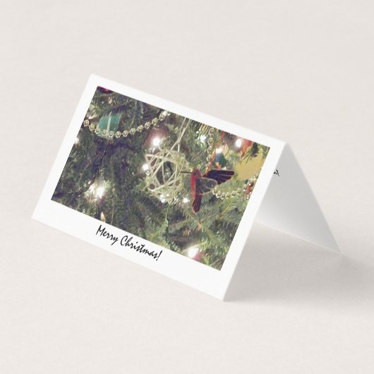 十二日目のクリスマスカードで木に火が付絵画いた (正面)