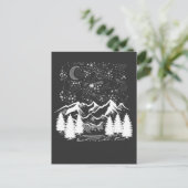 十二星座の夜の星 山 ポストカード (スタンド正面)