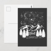 十二星座の夜空 星空 山 ポストカード (正面/裏面)
