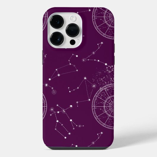 十二星座の星空柄 iPhoneケース (裏面)