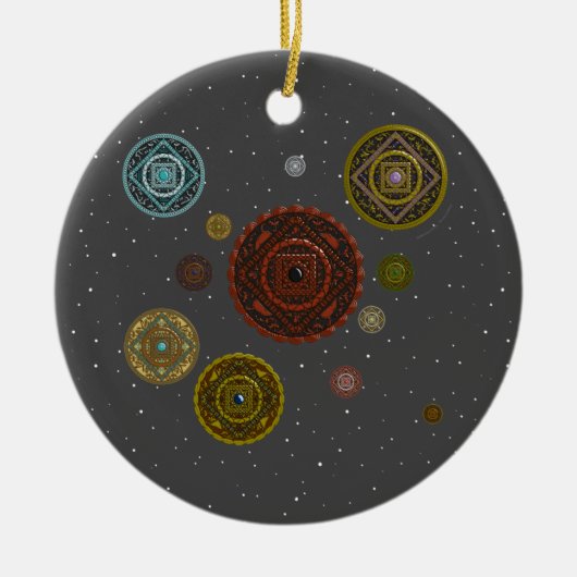 十二星座の装飾 セラミックオーナメント (正面)